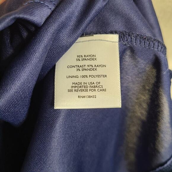 Modcloth Dining Outdoors Blue Polka Dot Mini Dress‎ Size Medium - Picture 6 of 11